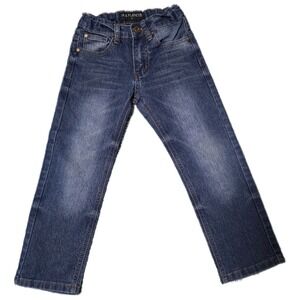 Free Planet Boys Blue Denim Jeans Size 5 Adjustable Waist Casual Everyday (C)